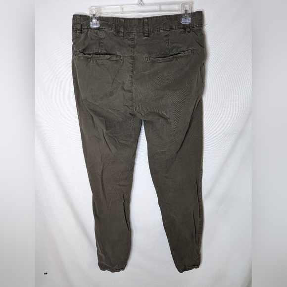 Zara Dark Olive Green Pants Size 30 Pockets - Picture 2 of 8